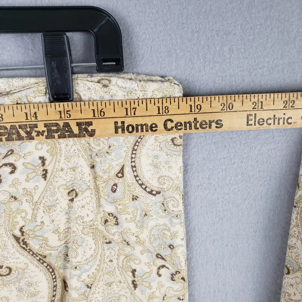 Pottery Barn Size S Pajama Set Beige Paisley Neutral Rustic Timeless‎ Loungewear